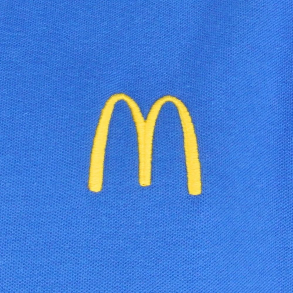 McDONALD'S Fast Food Employee Uniform Polo Shirt Blue NEW Size XL - Picture 4 of 10